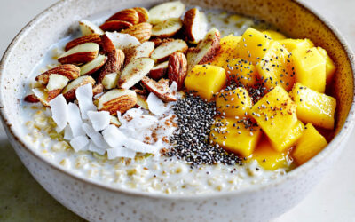 Avena Nocturna con Mango, Coco y Chía